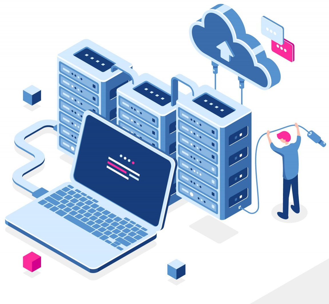 a laptop connect to server